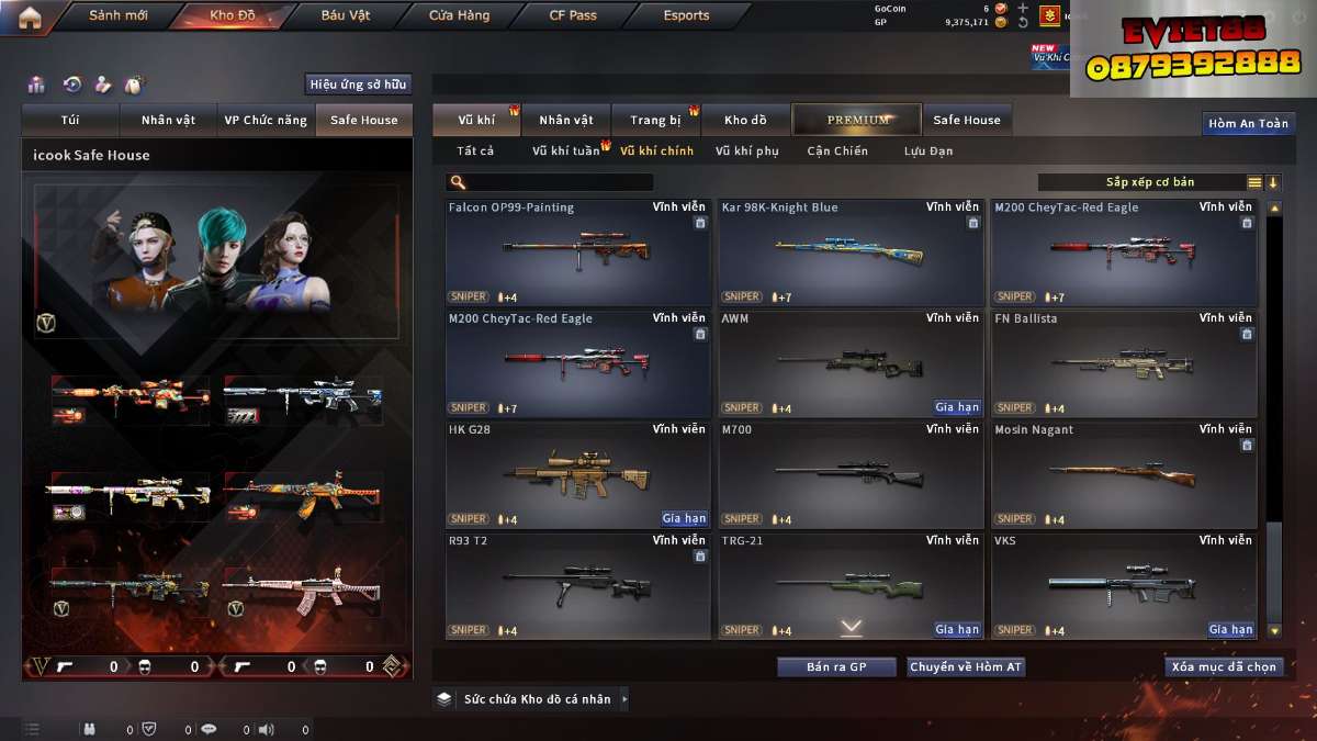shop acc cf uy tin gia re